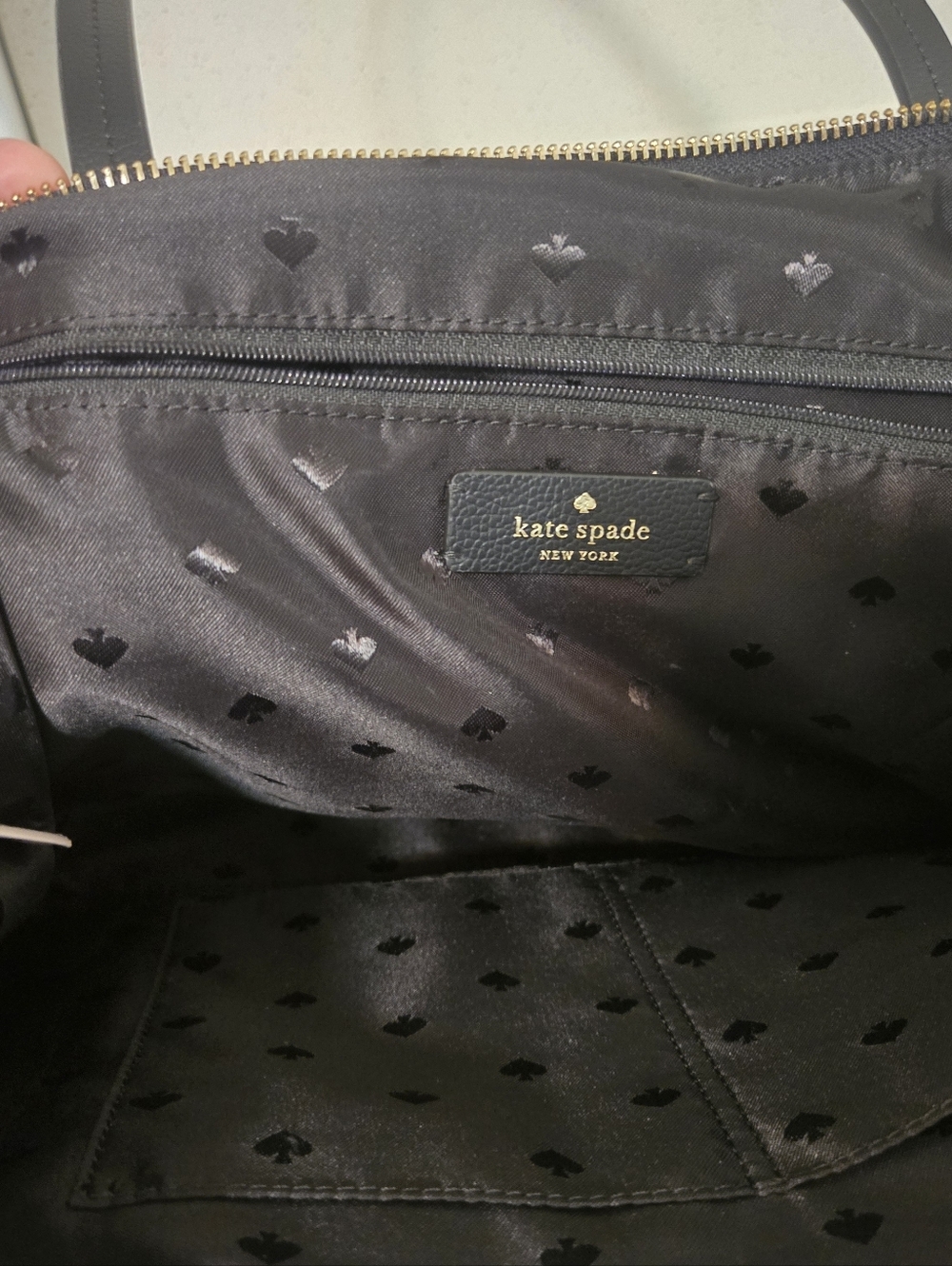 kate spade Black Nylon Tote with Gold Hardware - Picture 3 of 4